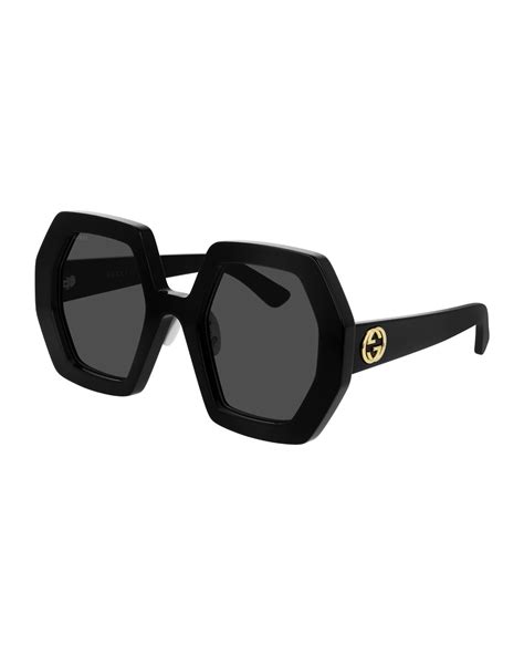 gucci sunglasses hexagon|Gucci sunglasses sale or clearance.